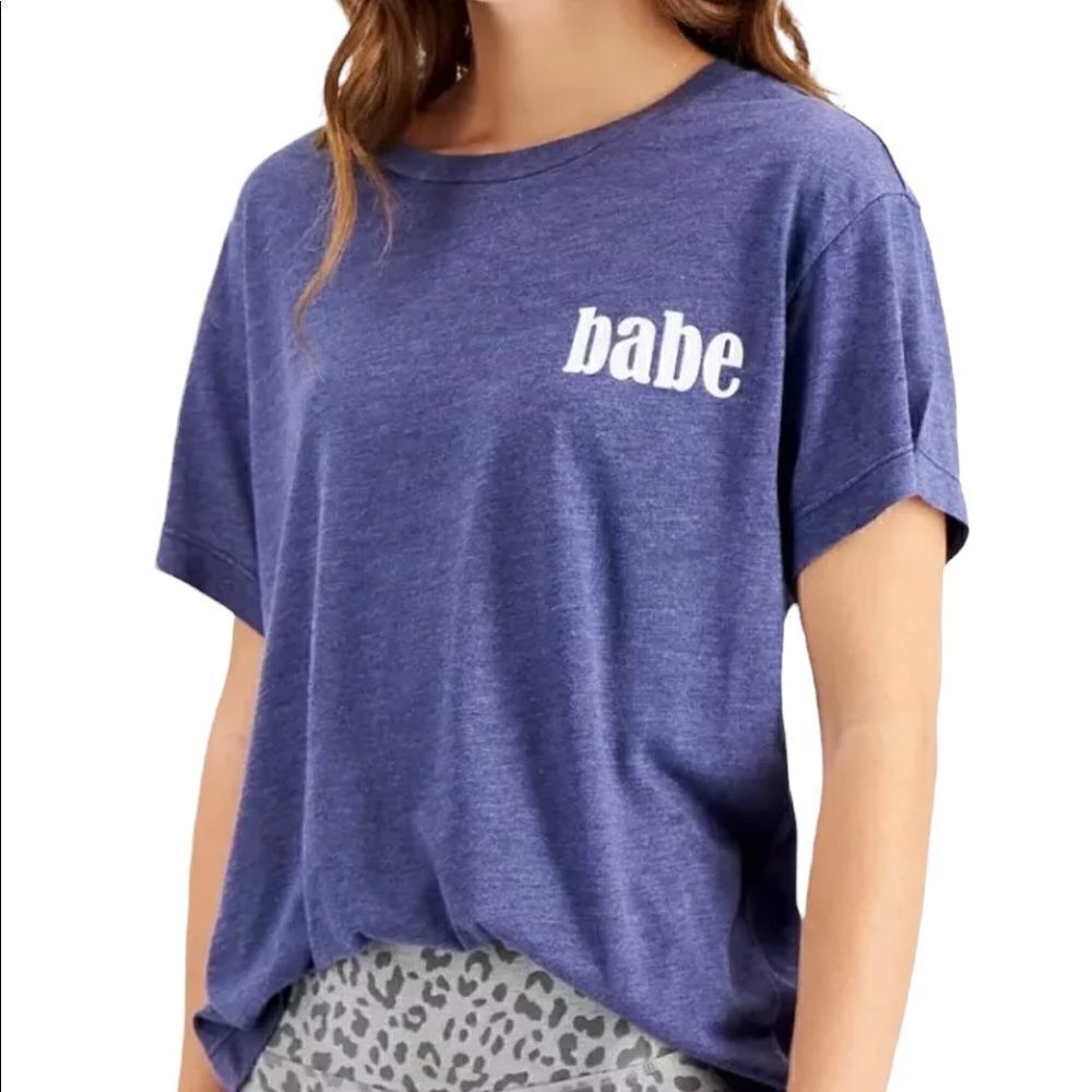 Jenni Intimates Navy Babe Pajama Sleep T-Shirt Extra Small NWT